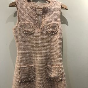 Zara Pink Tweed Dress Sz. M
